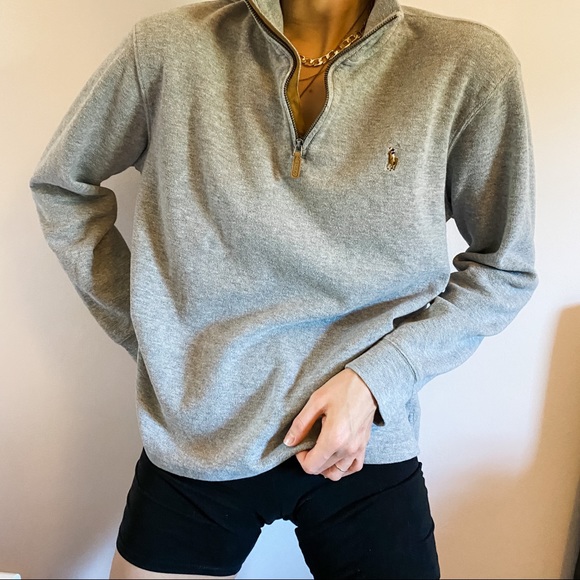 sweatshirt with polo inside